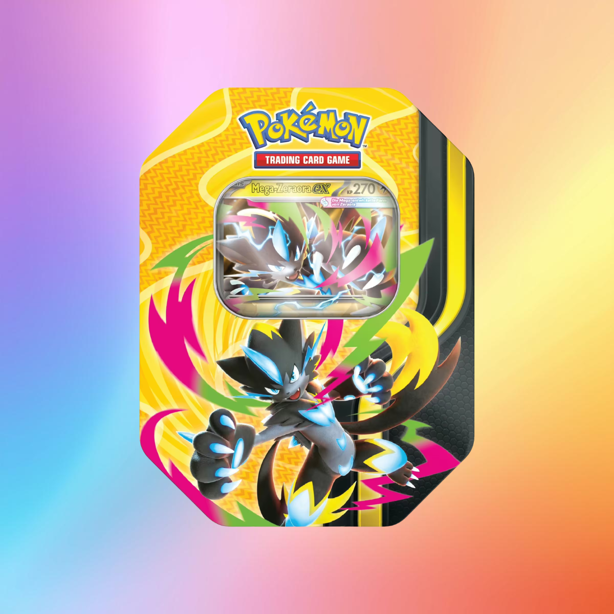 Pokémon – Mega-Kräfte Tin-Box: Mega-Zeraora-ex (Deutsch)