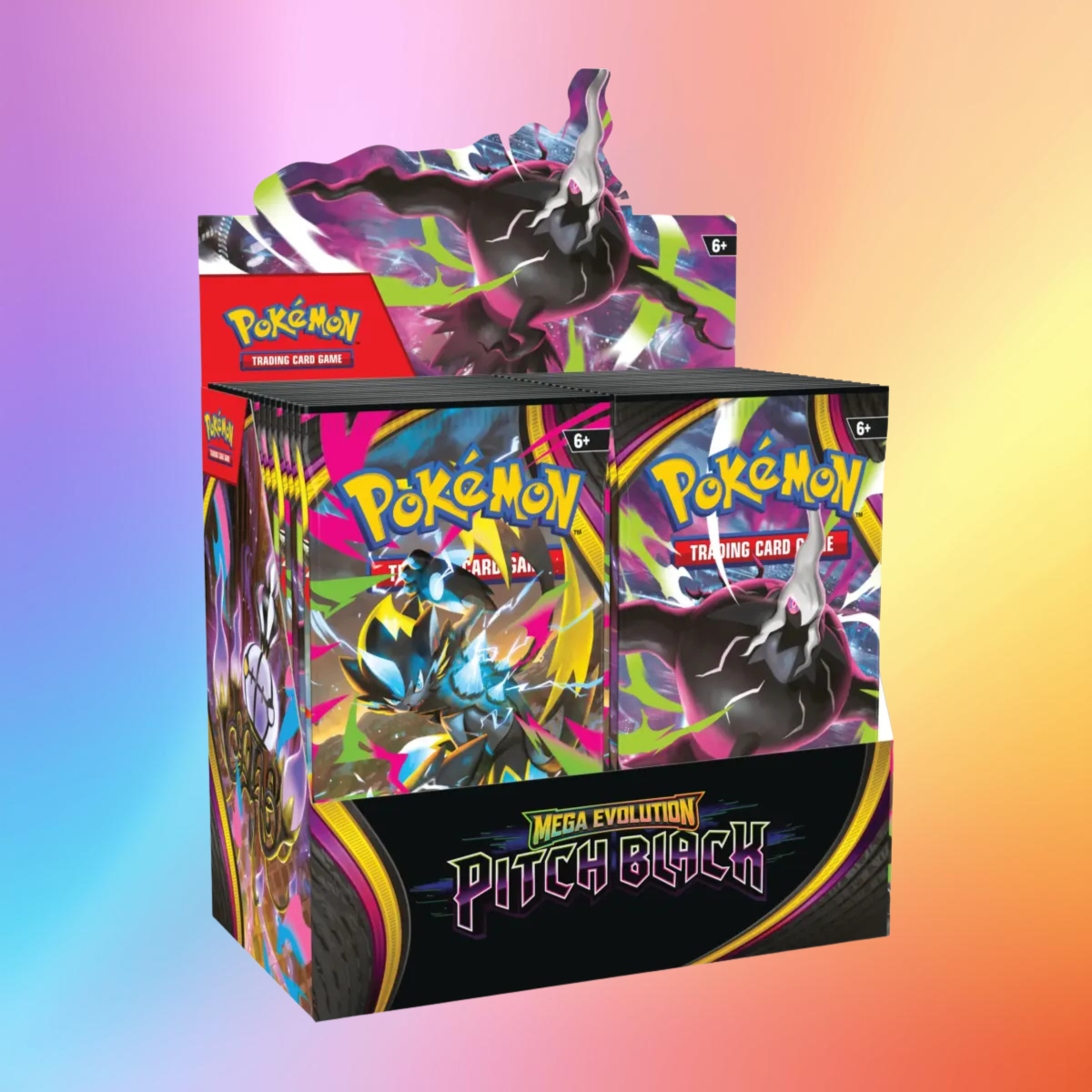 Pokémon – Mega Evolution – Pitch Black – Booster Display (Englisch)
