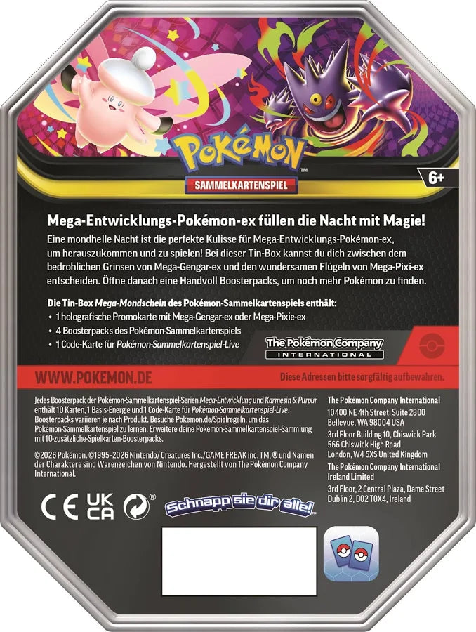 Pokémon – Mega-Mondschein – Tin 128 Mega-Gengar ex (Deutsch)